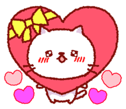 White cat Nekoko. sticker #9766560