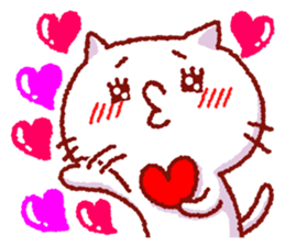 White cat Nekoko. sticker #9766561