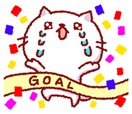 White cat Nekoko. sticker #9766575