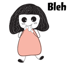 Black hair _ baby sticker #9766885