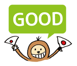 YURU MONKEY sticker #9766944