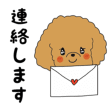 Toy poodle of the name as PU sticker #9767172