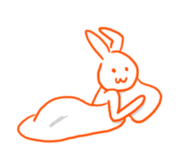 Gravure rabbit sticker #9767179