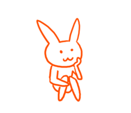 Gravure rabbit sticker #9767190