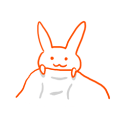 Gravure rabbit sticker #9767191