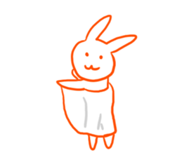 Gravure rabbit sticker #9767199