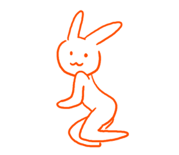 Gravure rabbit sticker #9767201