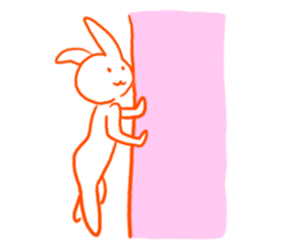 Gravure rabbit sticker #9767202