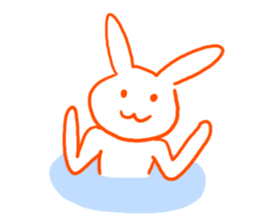 Gravure rabbit sticker #9767204