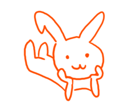 Gravure rabbit sticker #9767209