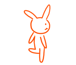 Gravure rabbit sticker #9767211