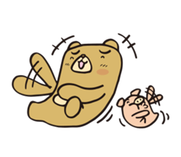 pretty bear & pig sticker 1 sticker #9767487