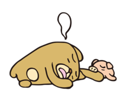 pretty bear & pig sticker 1 sticker #9767489