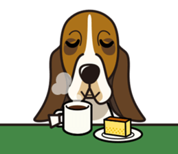 iinu - Basset Hound sticker #9768035