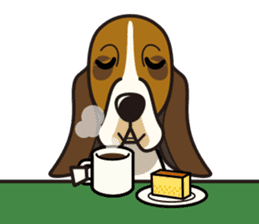 iinu - Basset Hound sticker #9768035