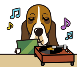 iinu - Basset Hound sticker #9768040