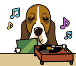 iinu - Basset Hound sticker #9768040