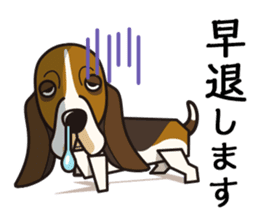 iinu - Basset Hound sticker #9768044
