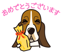 iinu - Basset Hound sticker #9768046