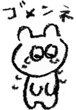 pretty crayon animal sticker #9768497