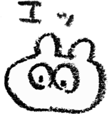 pretty crayon animal sticker #9768500