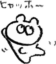 pretty crayon animal sticker #9768504