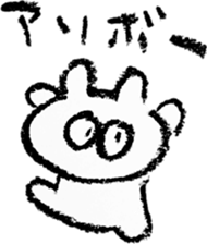 pretty crayon animal sticker #9768510