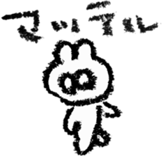 pretty crayon animal sticker #9768515