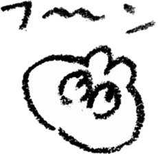 pretty crayon animal sticker #9768516