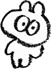 pretty crayon animal sticker #9768517