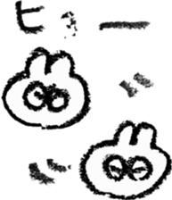 pretty crayon animal sticker #9768522