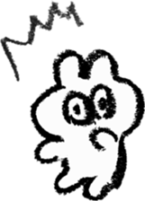 pretty crayon animal sticker #9768525