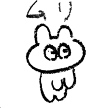 pretty crayon animal sticker #9768527