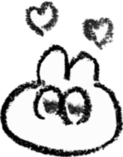 pretty crayon animal sticker #9768532