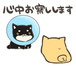 a lazy Shiba Inu & a black Shiba Inu sticker #9768585