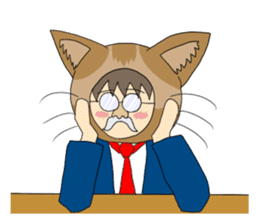 Cat salaryman2(English version) sticker #9768701