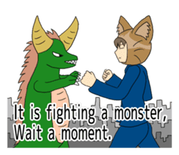 Cat salaryman2(English version) sticker #9768702