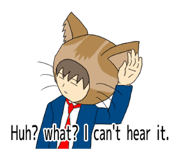 Cat salaryman2(English version) sticker #9768708