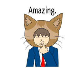 Cat salaryman2(English version) sticker #9768709