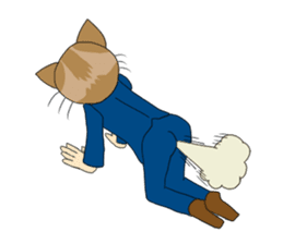 Cat salaryman2(English version) sticker #9768710