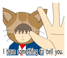 Cat salaryman2(English version) sticker #9768711