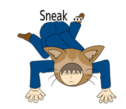 Cat salaryman2(English version) sticker #9768712