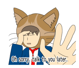 Cat salaryman2(English version) sticker #9768715