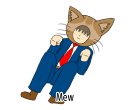 Cat salaryman2(English version) sticker #9768717