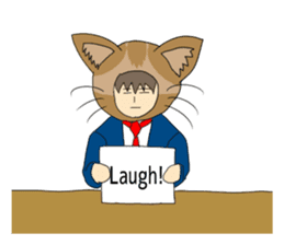 Cat salaryman2(English version) sticker #9768719