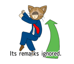 Cat salaryman2(English version) sticker #9768721