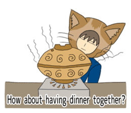 Cat salaryman2(English version) sticker #9768722