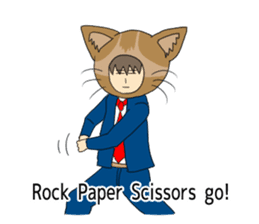 Cat salaryman2(English version) sticker #9768724