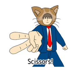 Cat salaryman2(English version) sticker #9768726