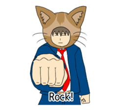 Cat salaryman2(English version) sticker #9768727
